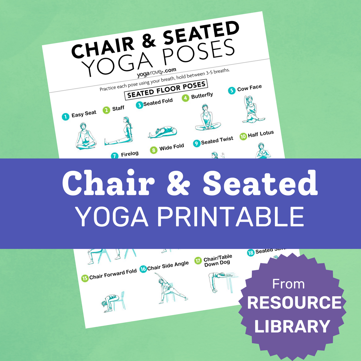 Chair Yoga for Seniors Printout - Search Shopping