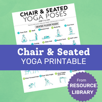 Chair & Seated Poses Yoga Printable