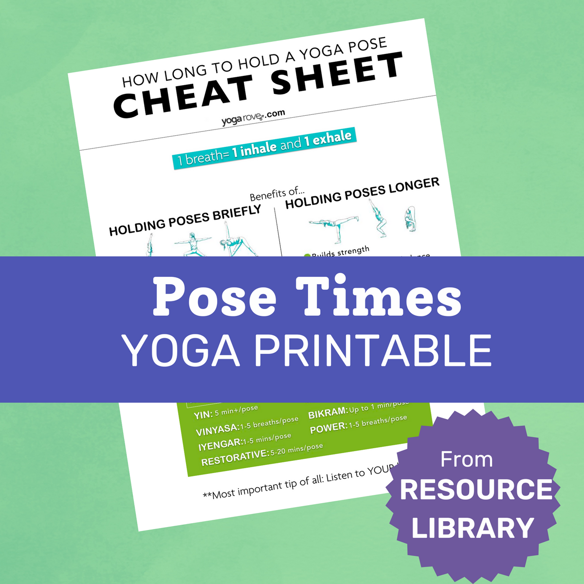 Chair & Seated Poses Yoga Printable – Yoga Rove