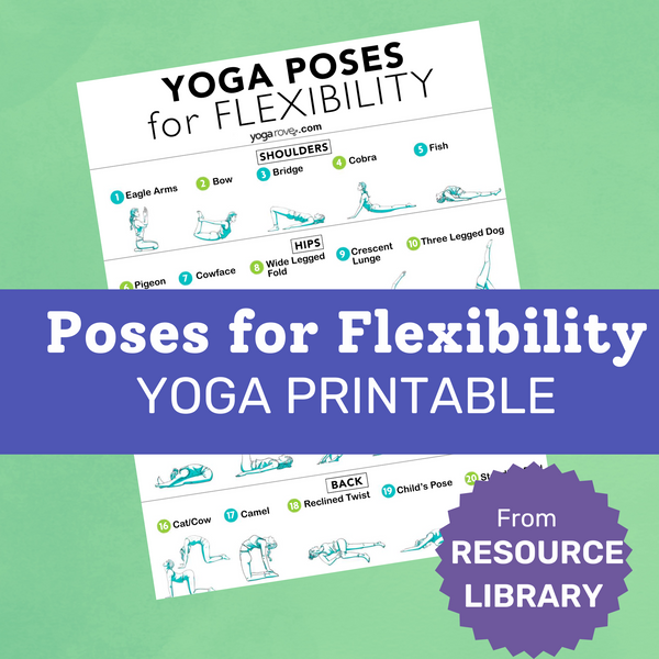 Poses for Flexibility Yoga Printable