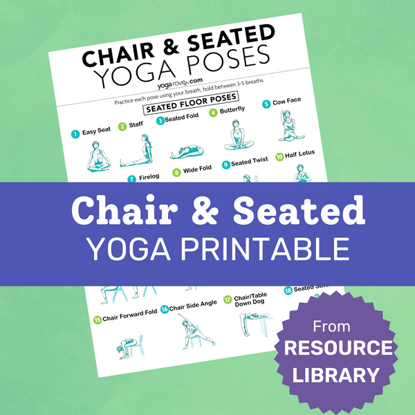 Printable Chair Yoga Poses, Printablee