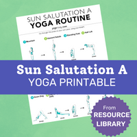 Sun Salutation A Yoga Printable