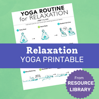 Relaxation Yoga Printable