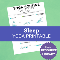 Sleep Yoga Printable
