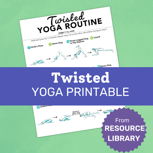 Twisted Yoga Printable