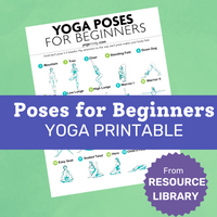 Poses for Beginners Yoga Printable