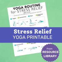 Stress Relief Yoga Printable