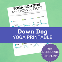 Down Dog Yoga Printable
