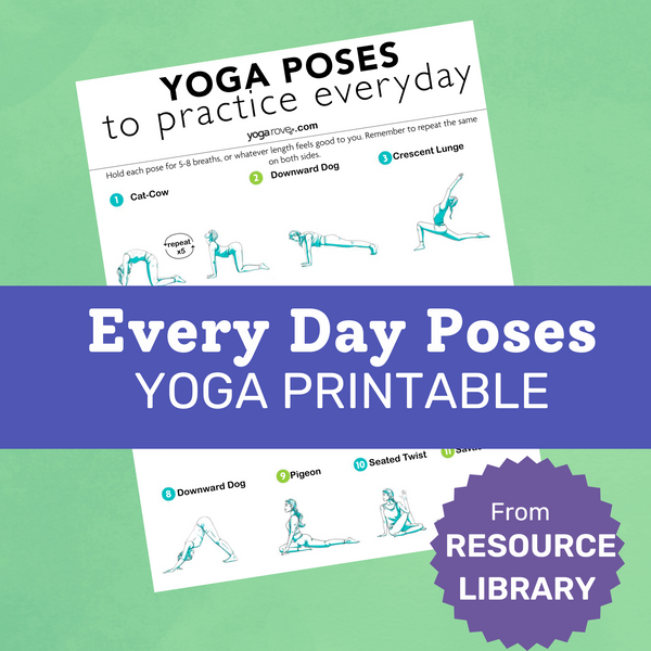 Every Day Poses Yoga Printable